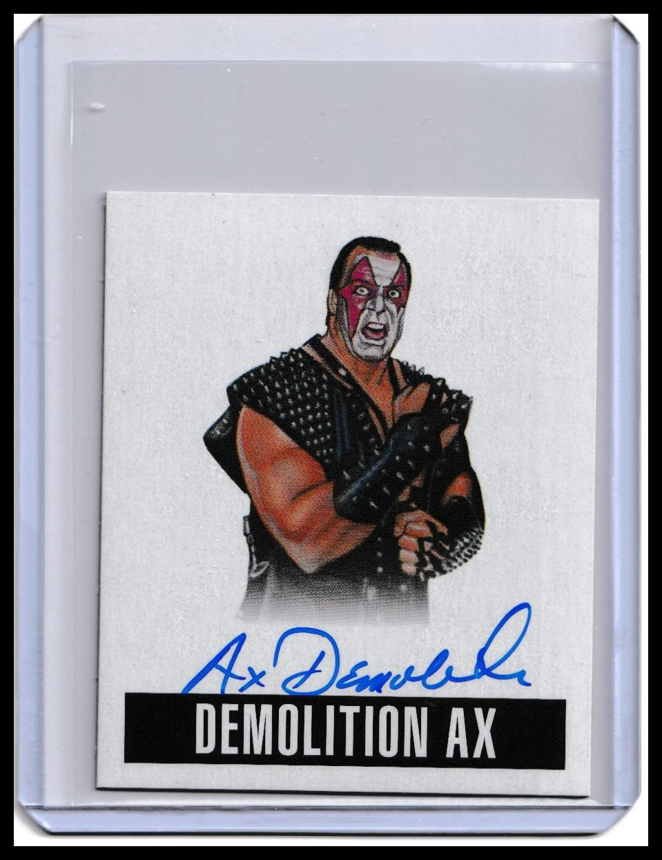 2014 Leaf Originals Wrestling Demolition Ax On-Card Autograph Card
