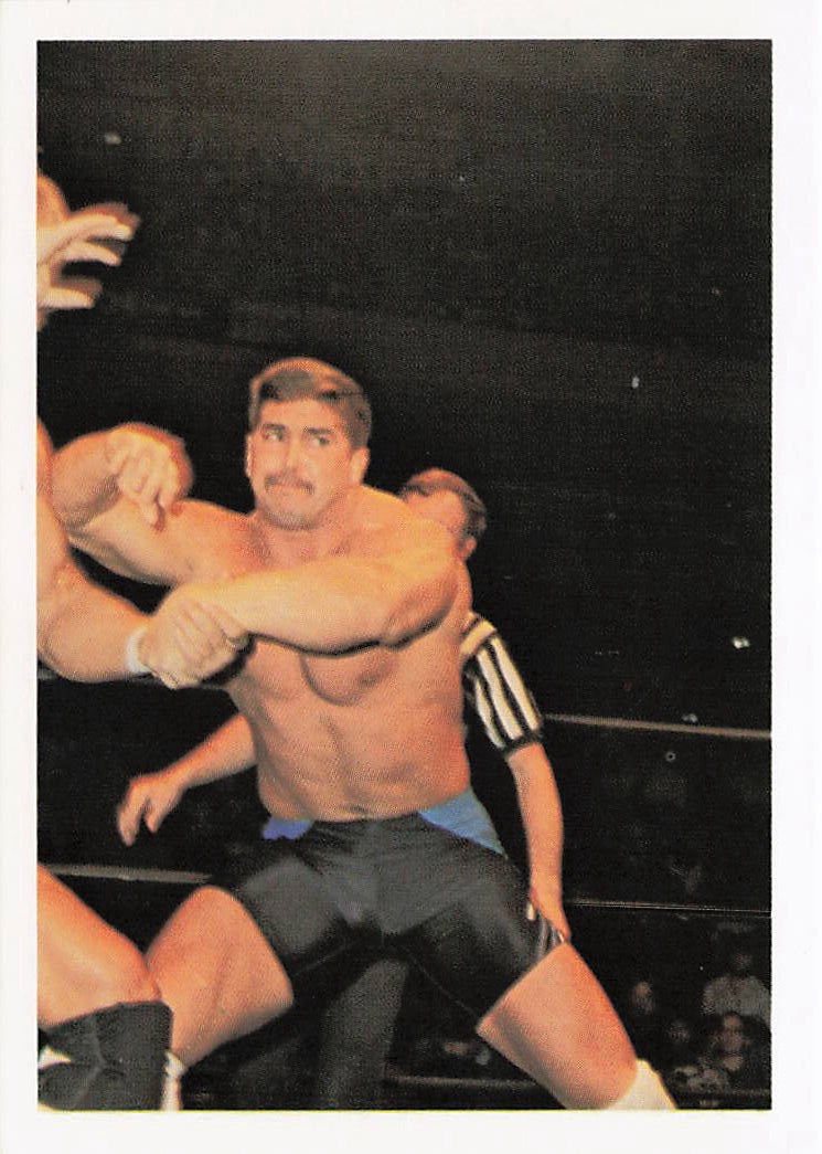 NECC wrestling card featuring Curtis Thompson from the 1988 Wonderama NWA Wrestling Card series, front view of the collectible card.