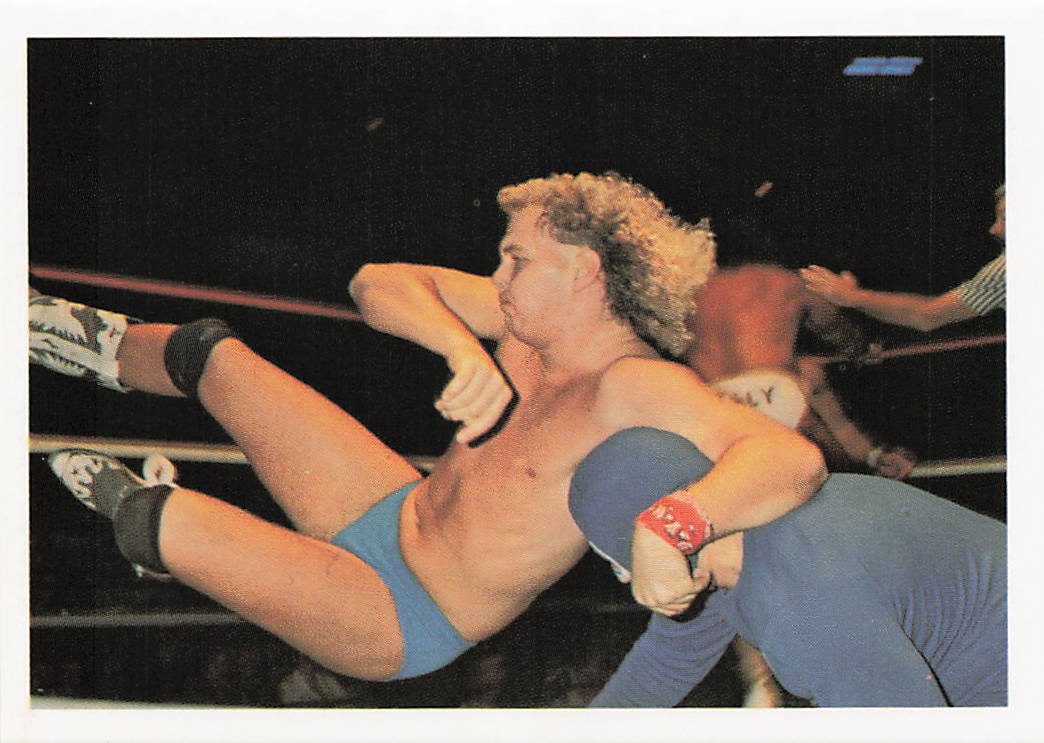 Wrestling card featuring Kendall Windham versus Gladiator from 1988 Wonderama NWA Wrestling Card #57, part of NECC's wrestling card collection.