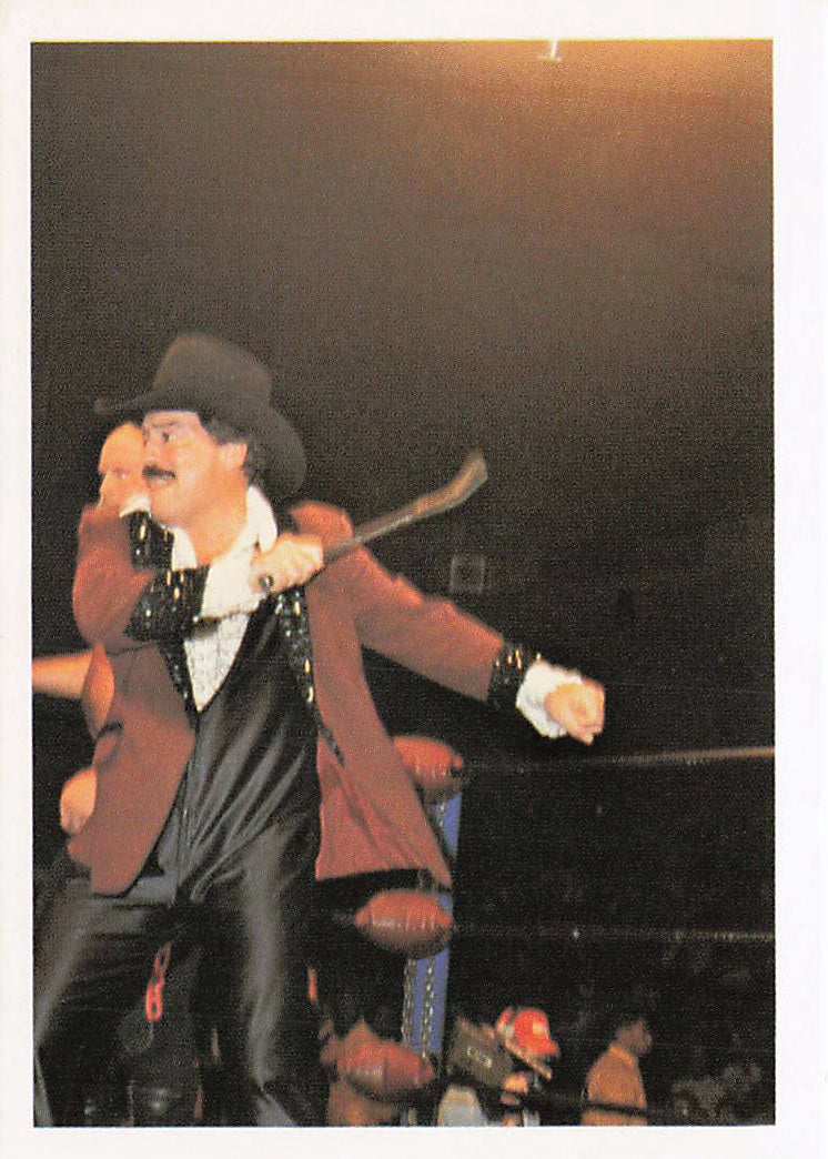 NECC wrestling card featuring Paul "Number 1" Jones from 1988 Wonderama NWA Wrestling Cards, front view of the collectible card