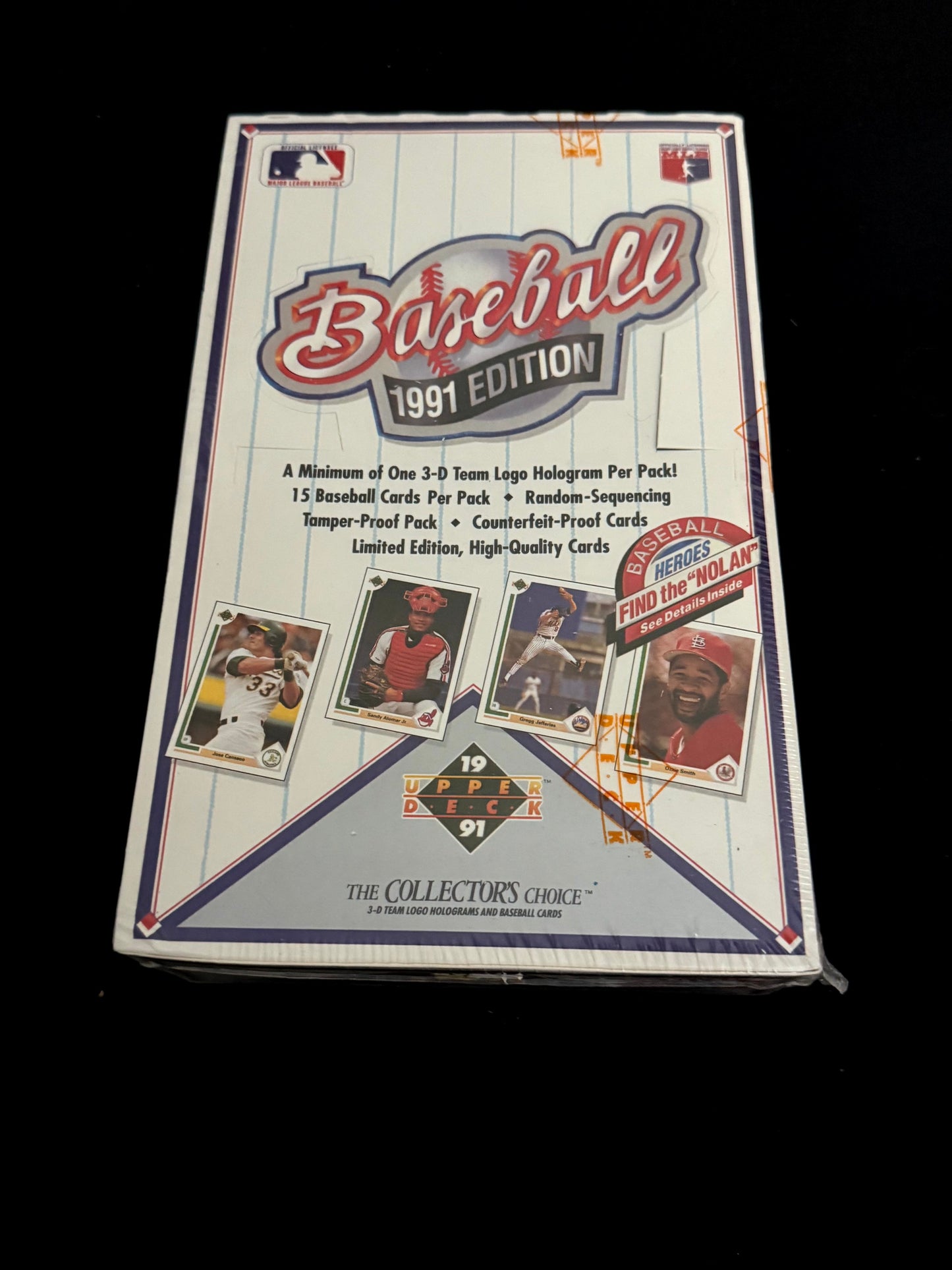 1991 Upper Deck Baseball Low Series Wax Box – Factory Sealed-Find the Nolan