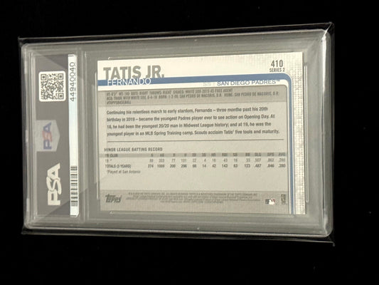 2019 Topps Series 2 Fernando Tatis Jr. Rookie – San Diego Padres – PSA 10
