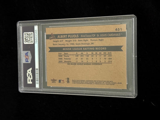2001 Fleer Tradition Albert Pujols Rookie Card – PSA 9
