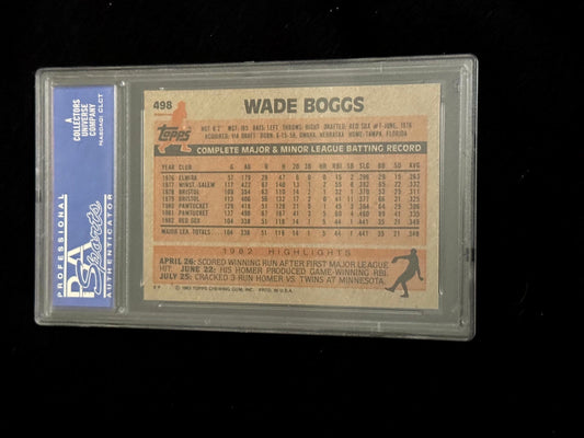 1983 Topps Wade Boggs Rookie Card – PSA 9