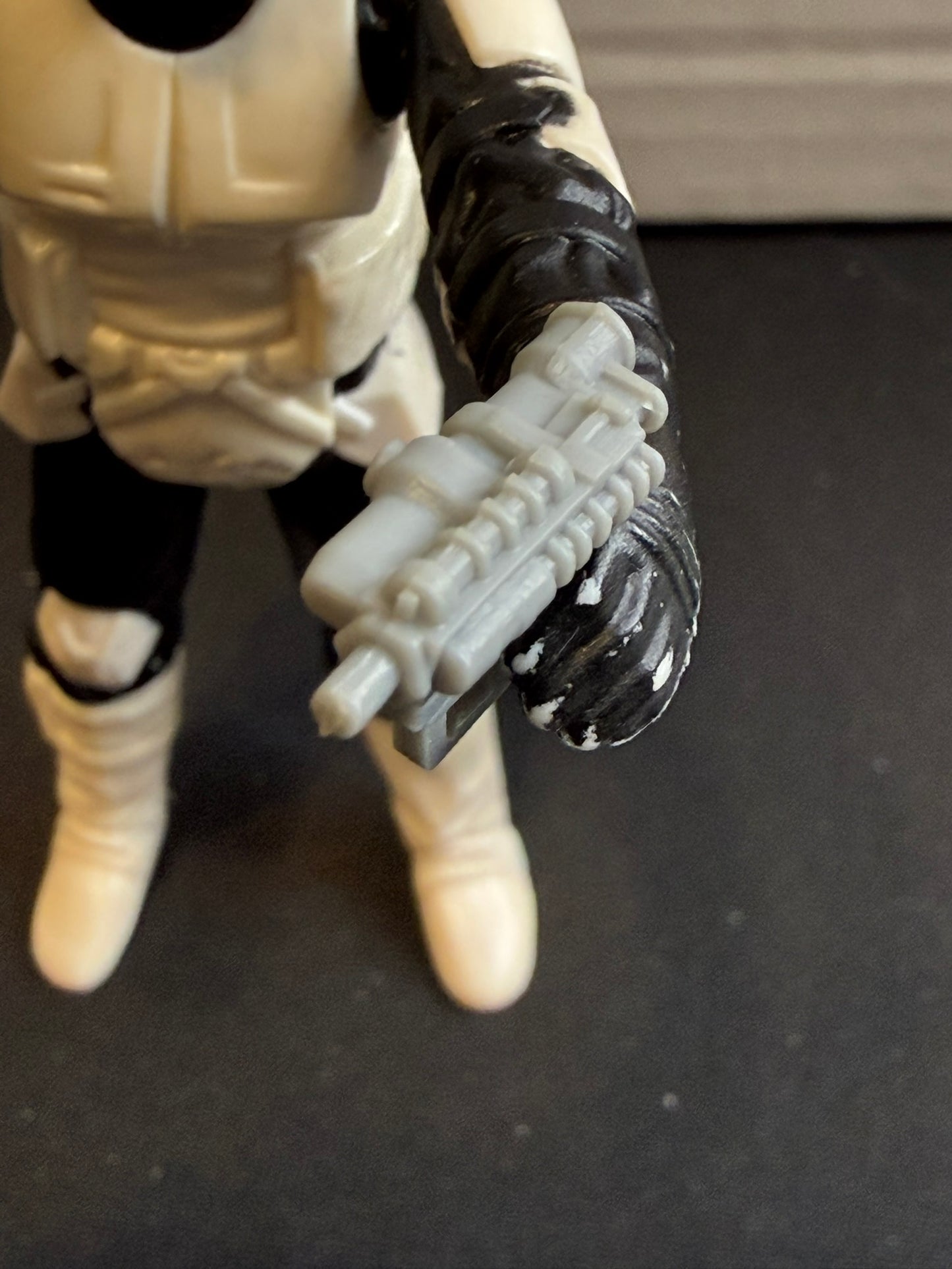 Vintage 1983 Kenner Star Wars Biker Scout Complete w/ Blaster & Backpack – Excellent Condition sports trading card product image