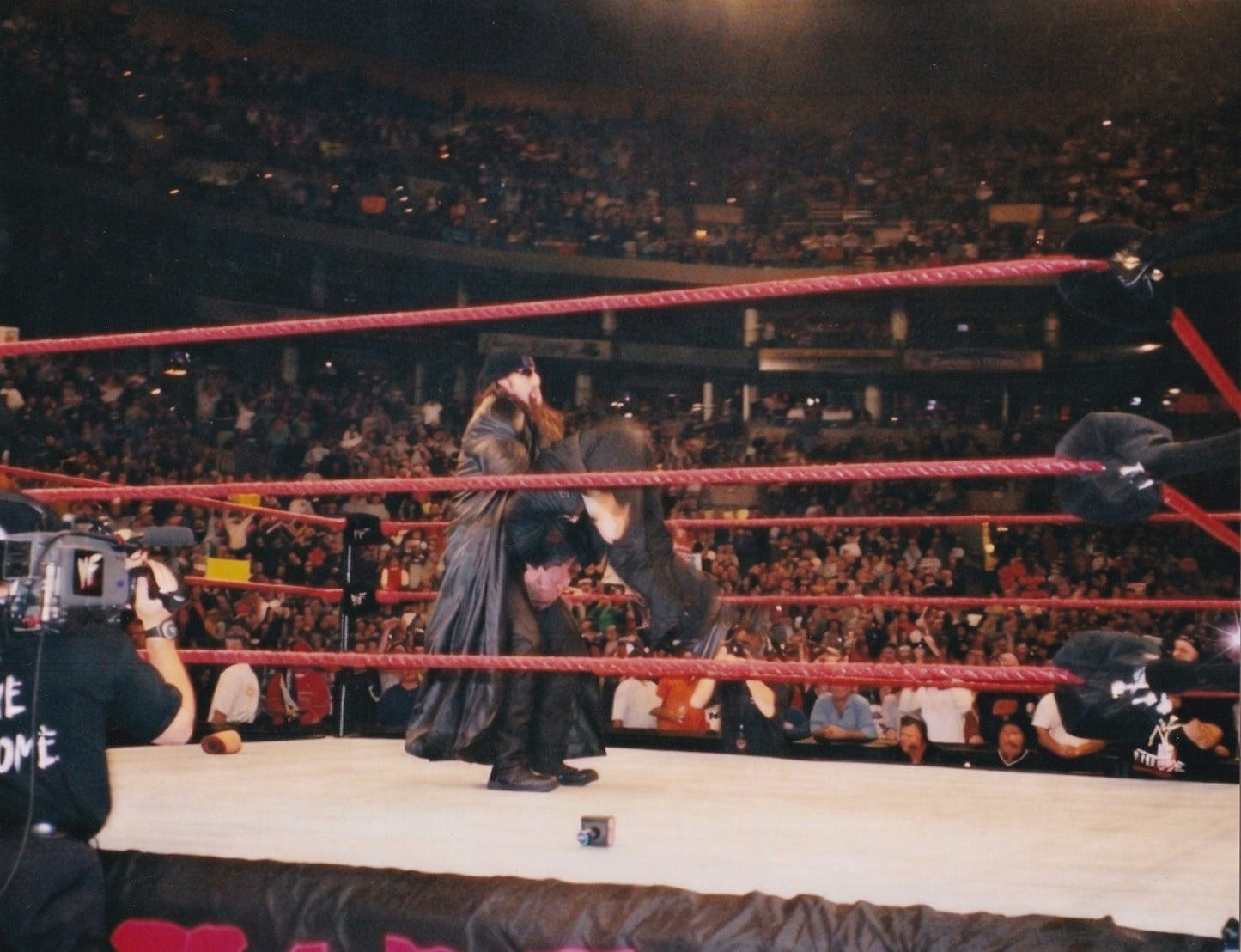 Undertaker Last Ride powerbomb William Regal WWF Boston 2000 arena photo