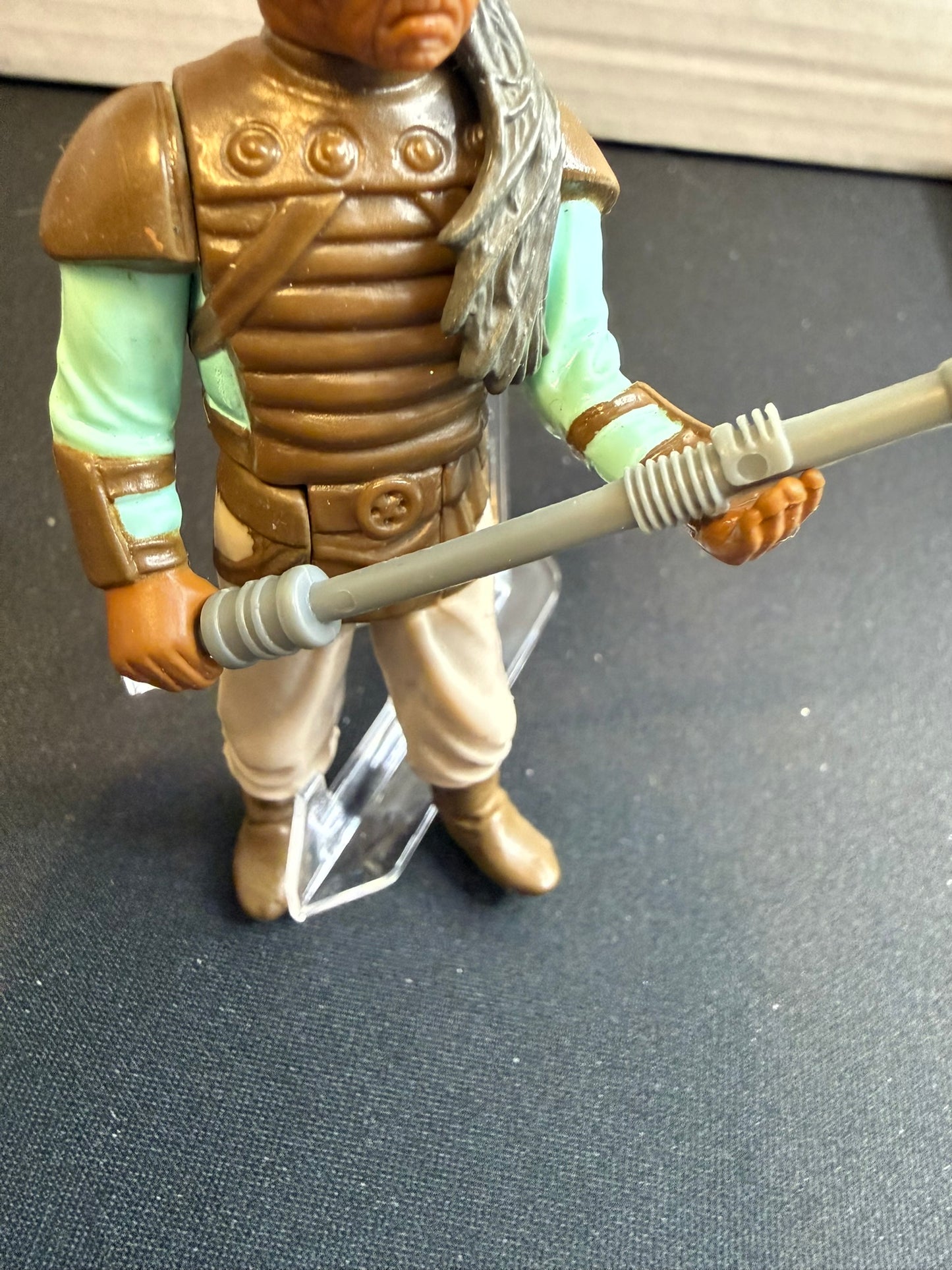 Vintage 1983 Kenner Star Wars Weequay Complete w/ Original Force Pike – Excellent Condition sports trading card product image