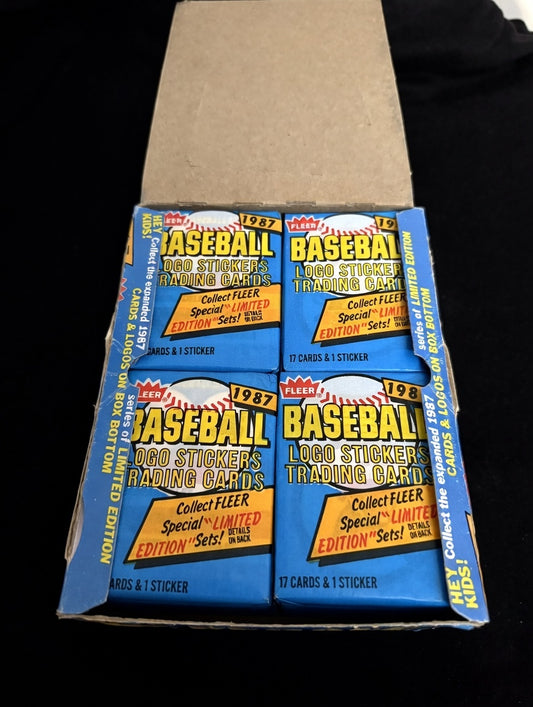 1987 Fleer Baseball Wax Box – 36 Pack Box (Unopened)