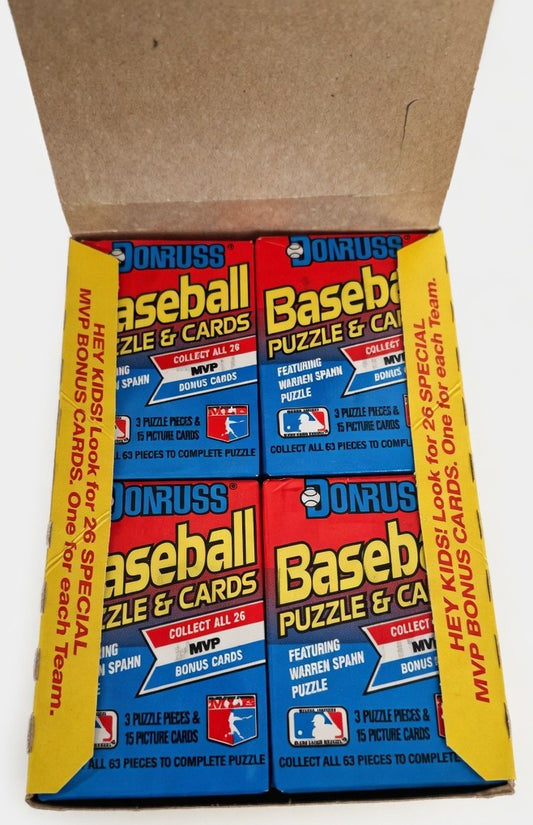 1989 Donruss Baseball Wax Box sealed 36 pack box Ken Griffey Jr rookie year vintage baseball cards