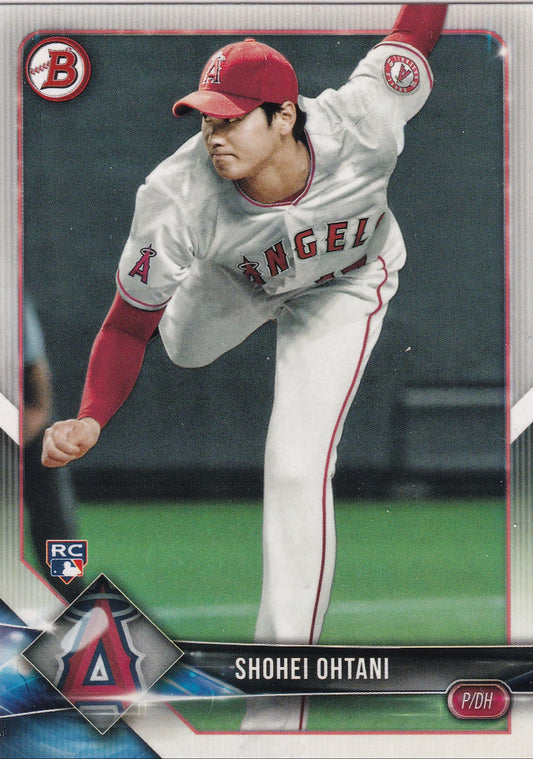 Shohei Ohtani 2018 Bowman Rookie Card #49 front and back