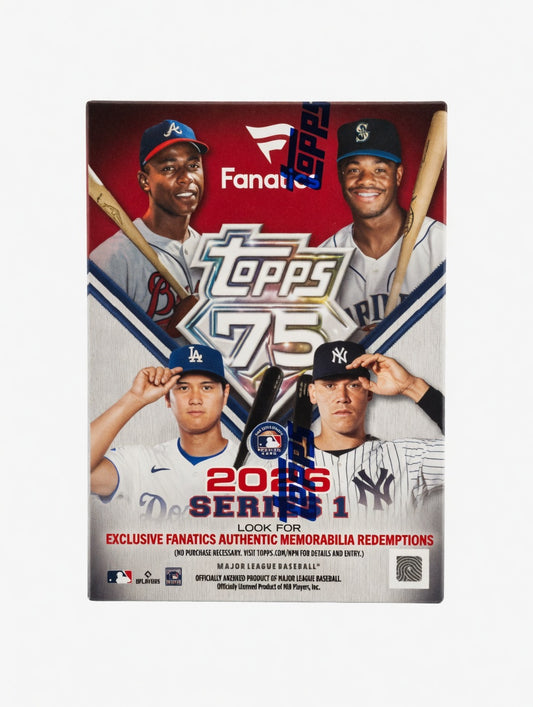 2026 Topps Series 1 Baseball Fanatics Exclusive Value Box sealed MLB baseball cards