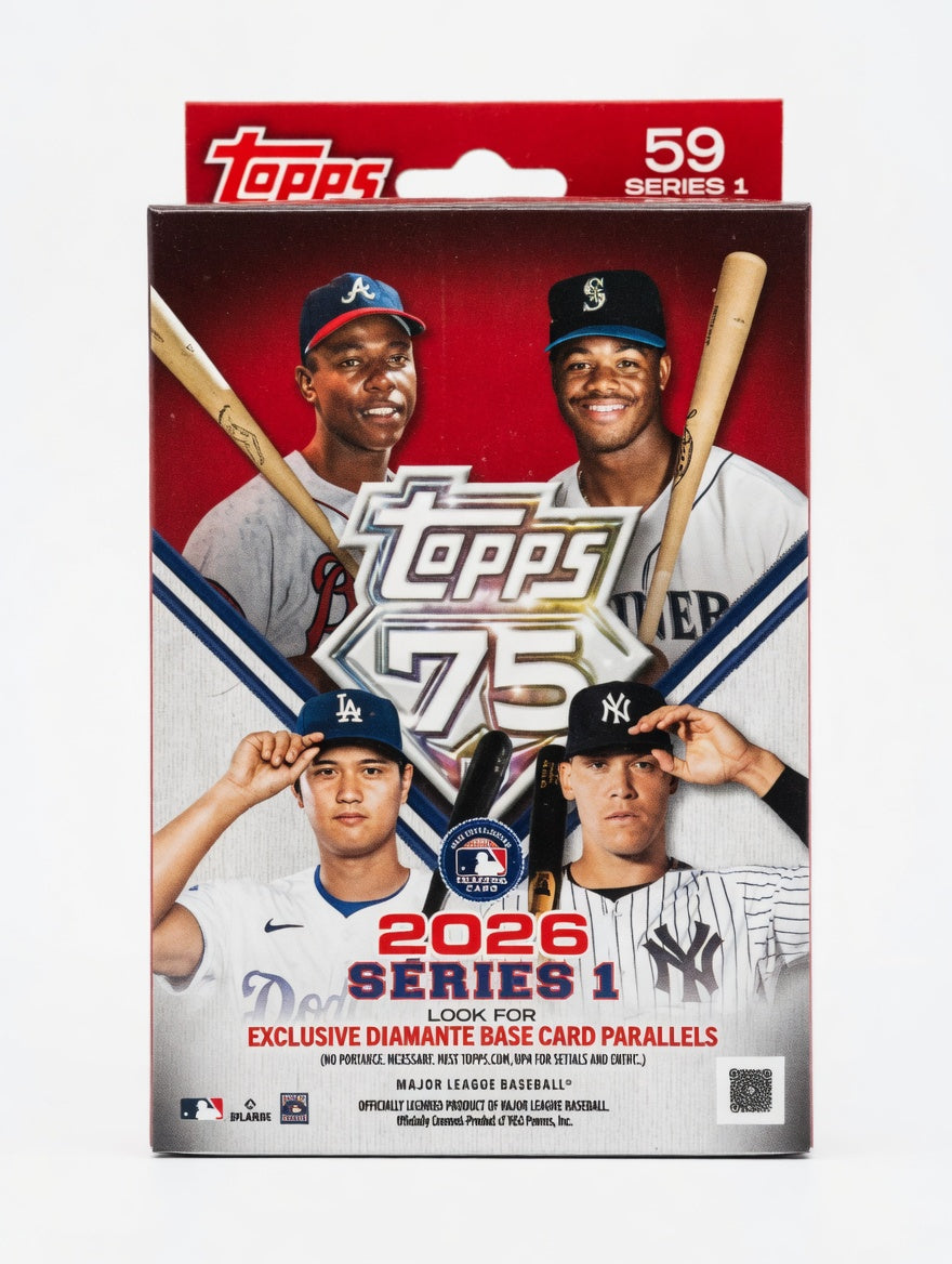 2026 Topps Series 1 Baseball Hanger Box sealed MLB cards with Diamante parallels