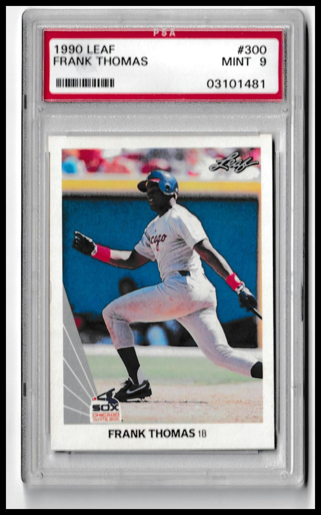 1990 Leaf Frank Thomas Rookie Card – Chicago White Sox – RC PSA 9 – New ...