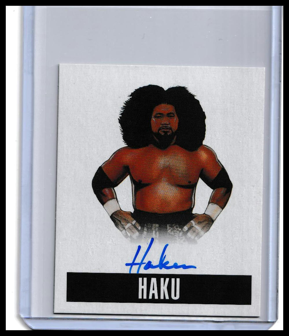 2017 Leaf Originals Wrestling Haku On-Card Autograph Card