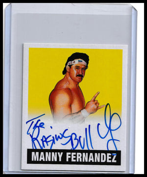 2017 Leaf Originals Wrestling Manny Fernandez On-Card Autograph Card Yellow Parallel /25