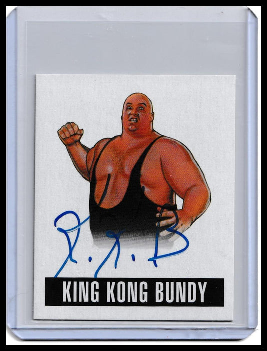 2014 Leaf Originals Wrestling King Kong Bundy On-Card Autograph CardLeaf Originals King Kong Bundy Auto