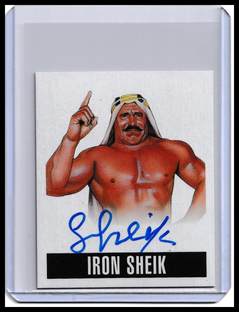 2014 Leaf Originals Wrestling Iron Sheik On-Card Autograph Card