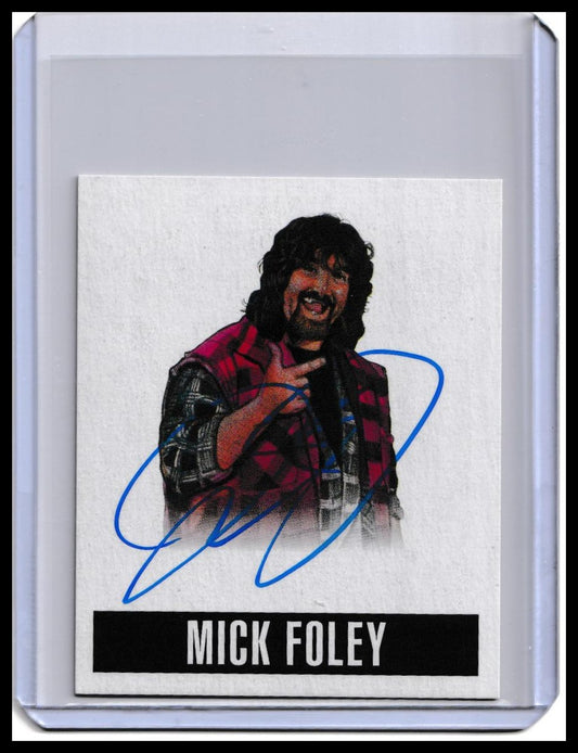 2014 Mick Foley Leaf Originals Wrestling On-Card Autograph Card