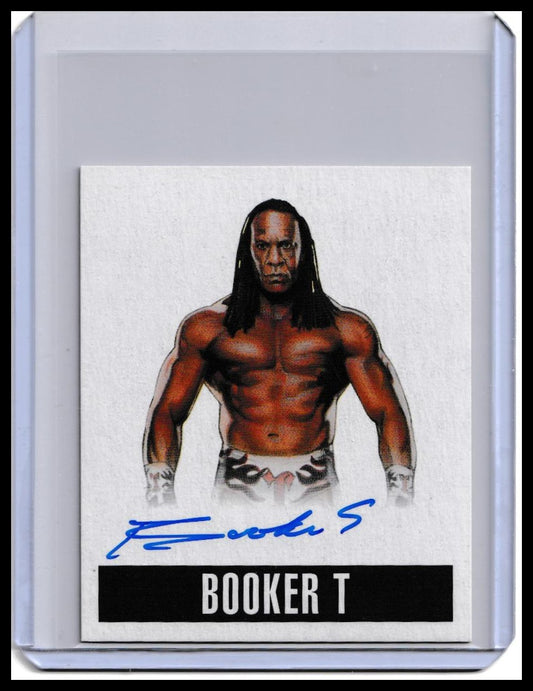 2017 Booker T Leaf Originals Wrestling On-Card Autograph Card