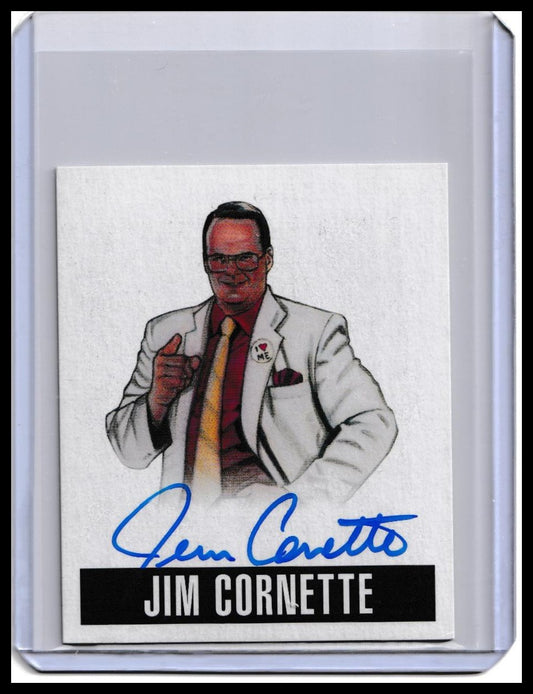 2017 Jim Cornette Leaf Originals Wrestling On-Card Autograph Card