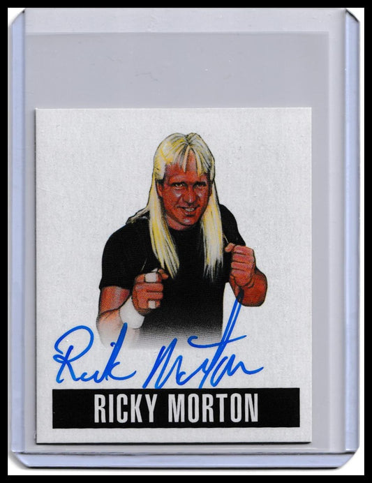 2014 Ricky Morton Leaf Originals Wrestling On-Card Autograph Card