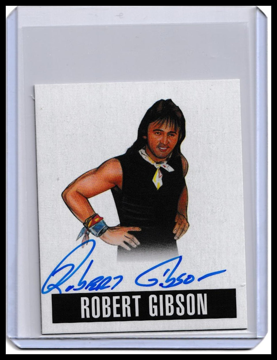 2014 Robert Gibson Leaf Originals Wrestling On-Card Autograph Card