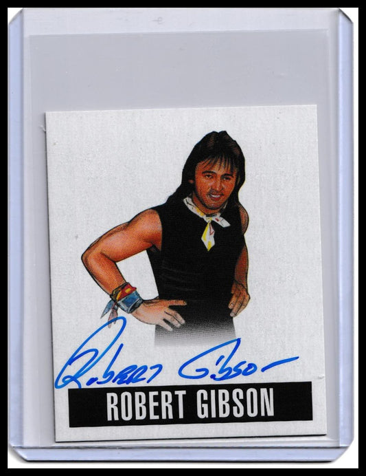 2014 Robert Gibson Leaf Originals Wrestling On-Card Autograph Card