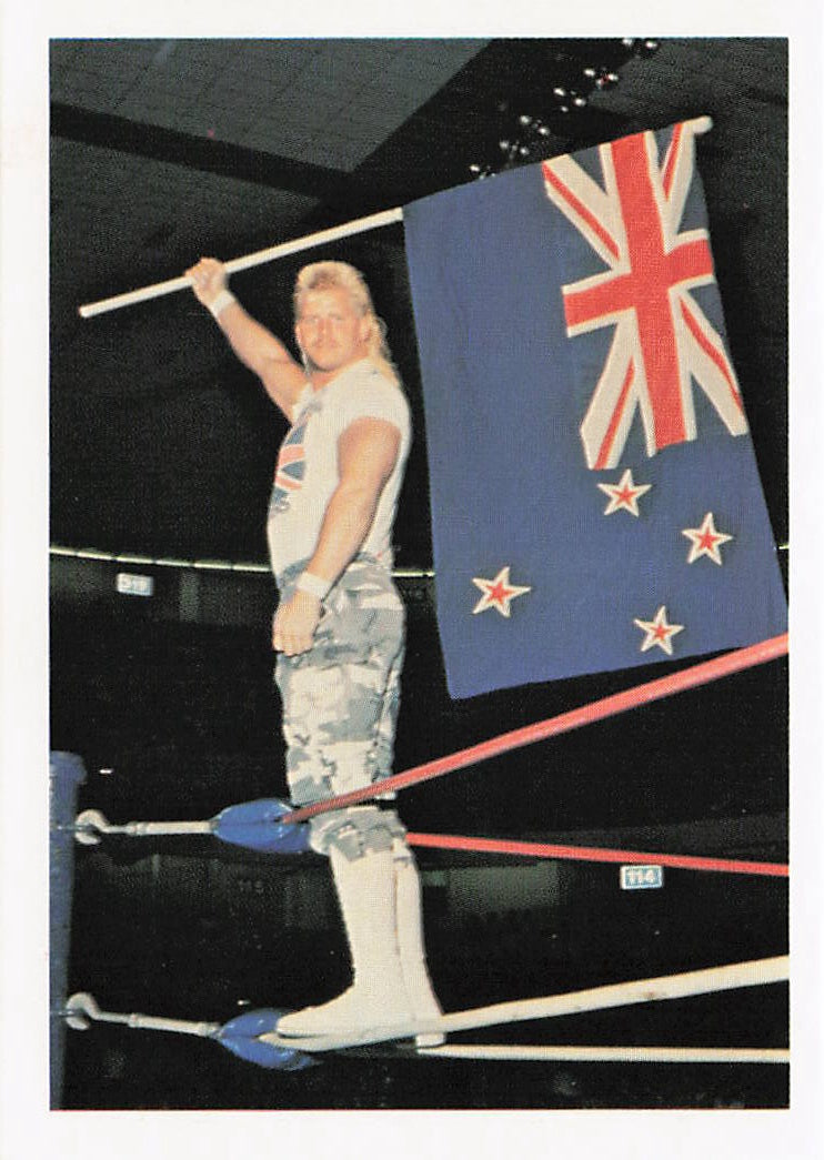 Johnny Ace 1988 Wonderama NWA wrestling card, numbered 19, from NECC wrestling cards collection, featuring wrestler Johnny Ace.