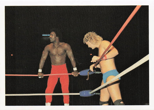 NECC wrestling card featuring Rocky King and Kendall Windham from the 1988 Wonderama NWA Wrestling Cards series.