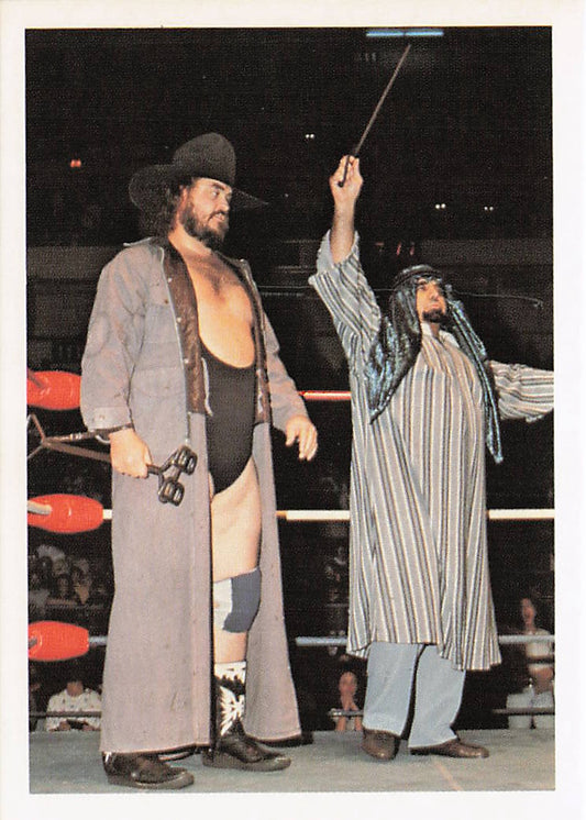 NECC Skandor Akbar 1988 Wonderama NWA Wrestling Card #235 featuring wrestler Skandor Akbar in vintage wrestling collectible card image
