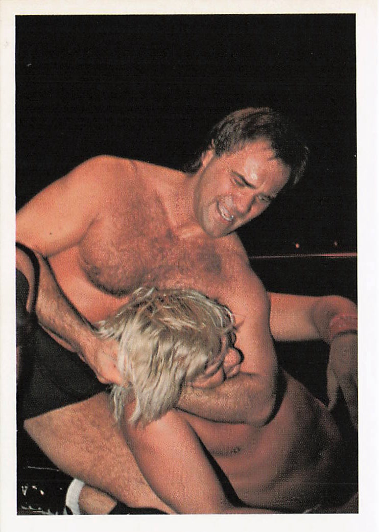 Larry Zbyszko 1988 Wonderama NWA wrestling card #208, collectible wrestling card by NECC featuring wrestler Larry Zbyszko.