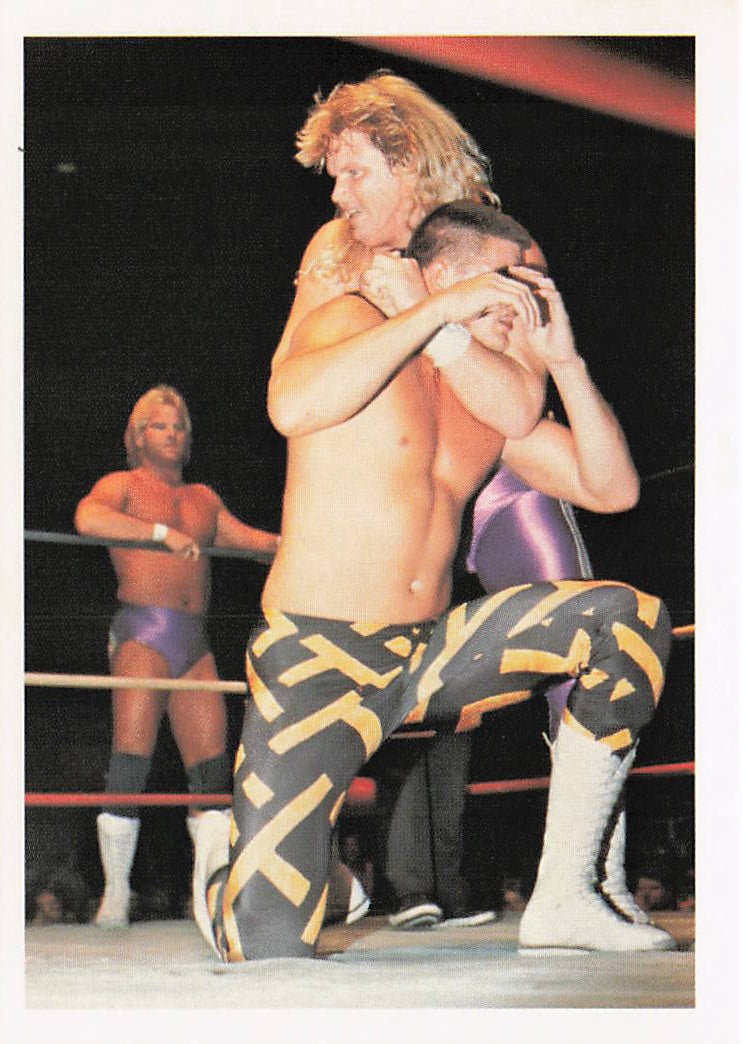 NECC Bobby Eaton 1988 Wonderama NWA wrestling card #286 featuring wrestler in action pose.