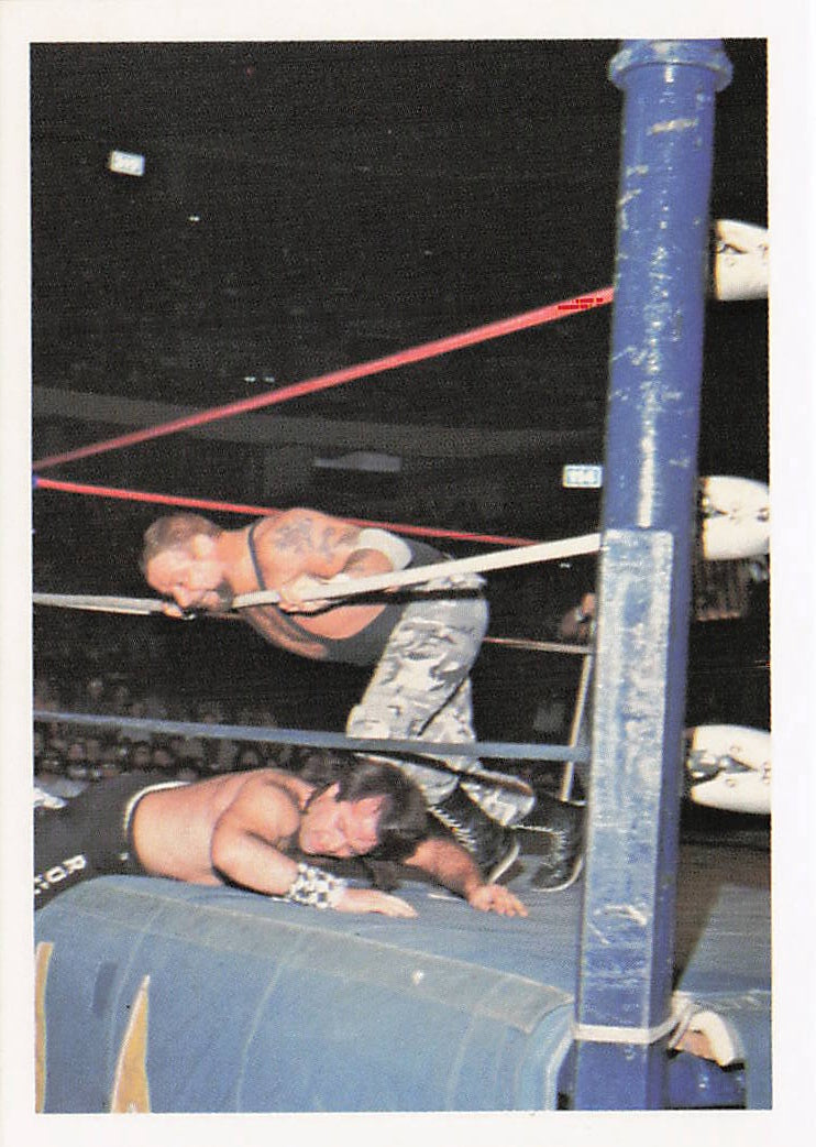 NECC Luke Williams 1988 Wonderama NWA wrestling card #282 featuring wrestler Luke Williams in action.