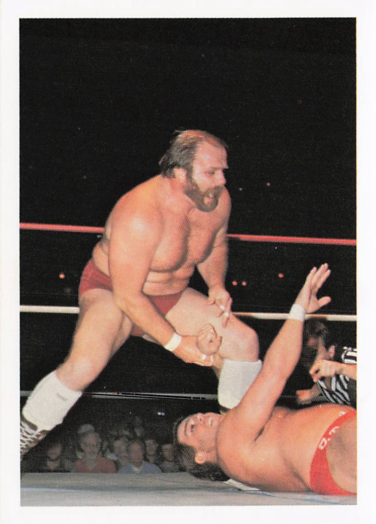 NECC OIe Anderson 1988 Wonderama NWA wrestling card #268 with colorful front design featuring wrestler image.