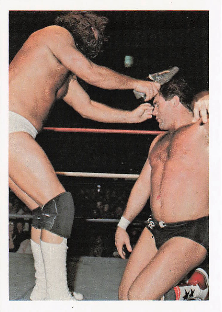 NECC wrestling card featuring Jimmy Garvin and Tully Blanchard from the 1988 Wonderama NWA Wrestling collection.