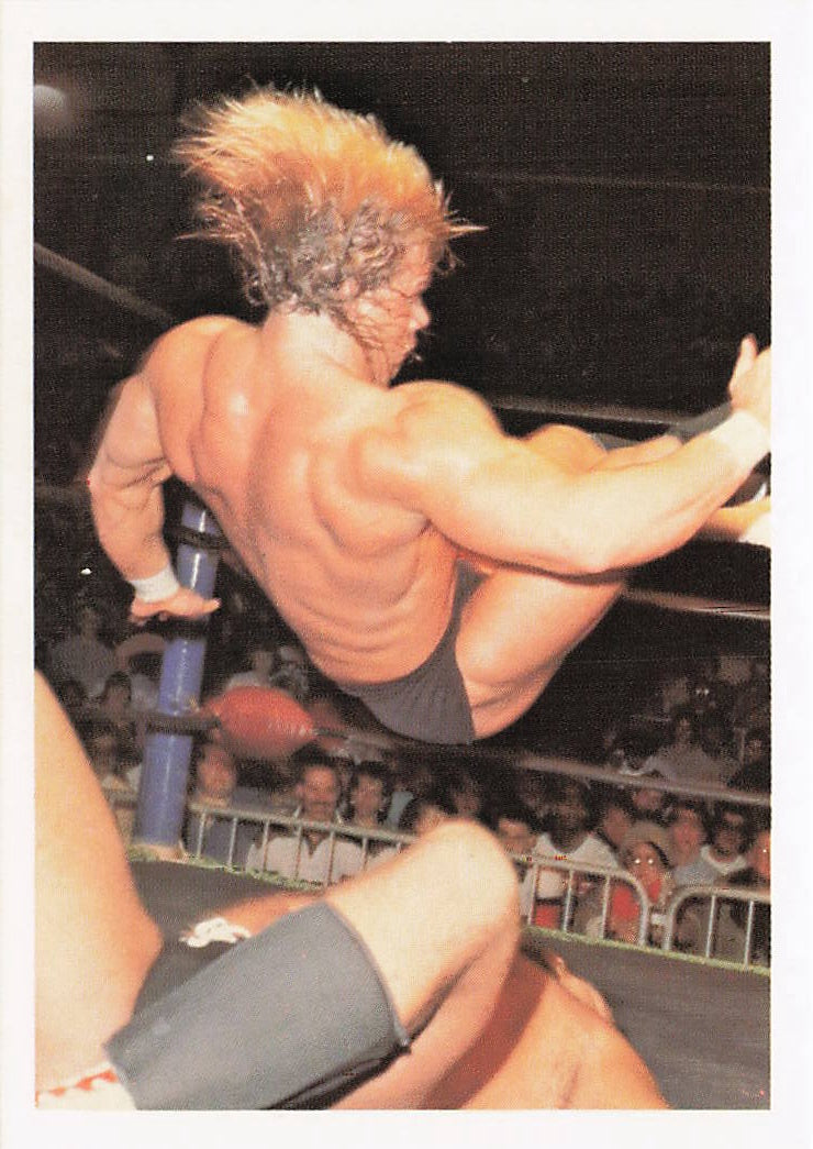 NECC Lex Luger 1988 Wonderama NWA wrestling card #337 featuring Lex Luger in wrestling pose.