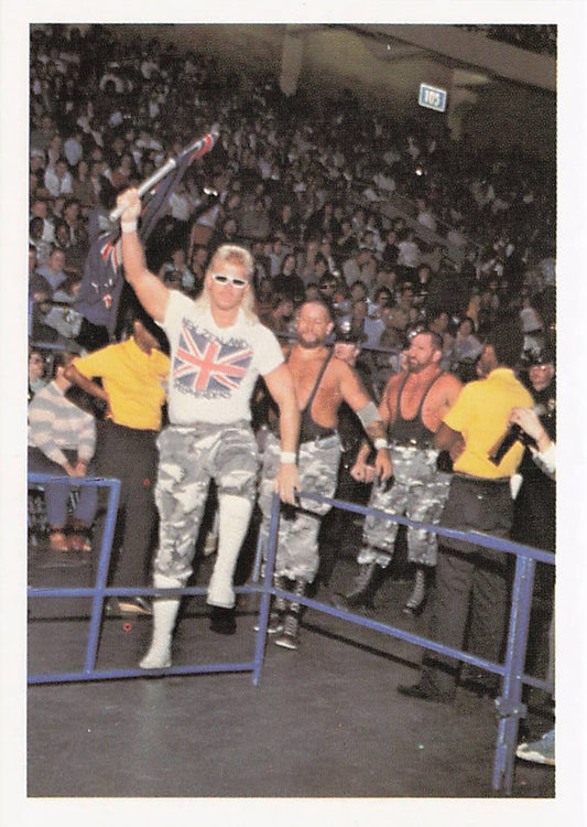 NECC wrestling card featuring Sheepherders and Johnny Ace from the 1988 Wonderama NWA Wrestling Card #309.