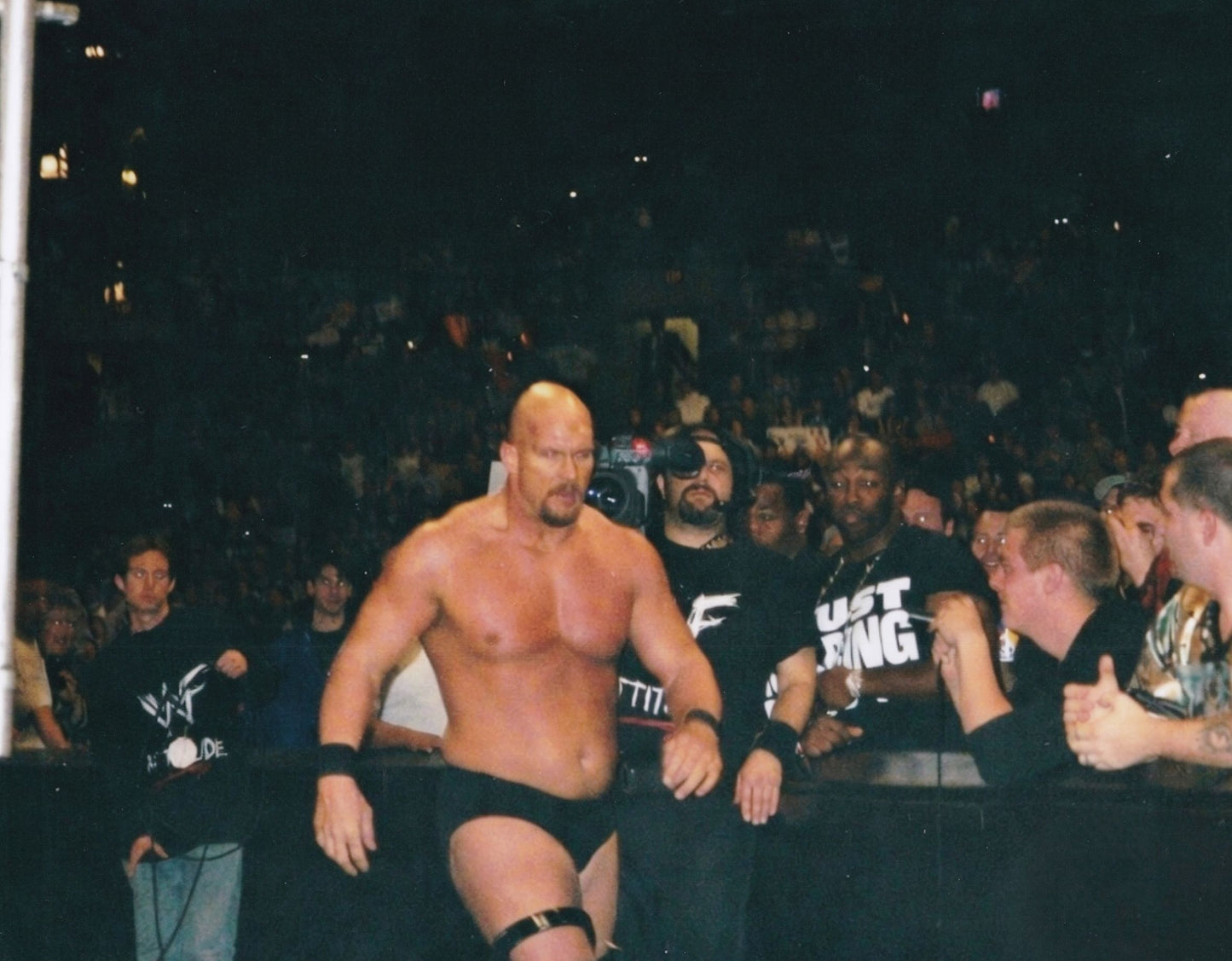 Steve Austin WWF Boston 2000 original arena photo