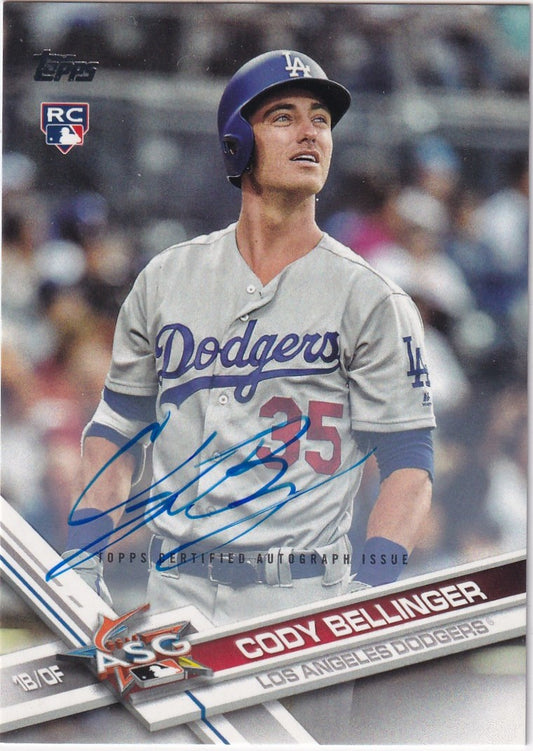 Cody Bellinger 2017 Topps Update rookie autograph photo variation SSP Dodgers RC auto rare card