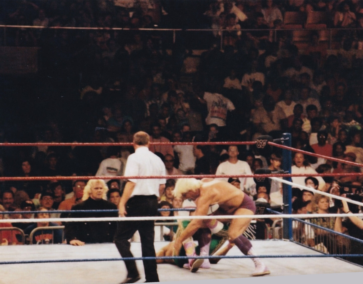 Ric Flair and Mr Perfect vs Tito Santana WWF SummerSlam Spectacular Nashville 1992 arena photo