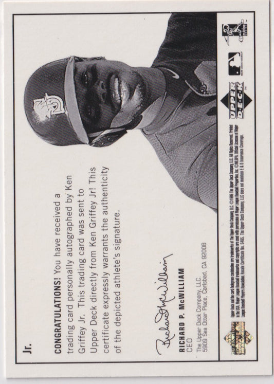 Ken Griffey Jr Autograph – 1999 Upper Deck Century Legends Epic Signatures – Hall of Fame - New England Consignment and Collectables
