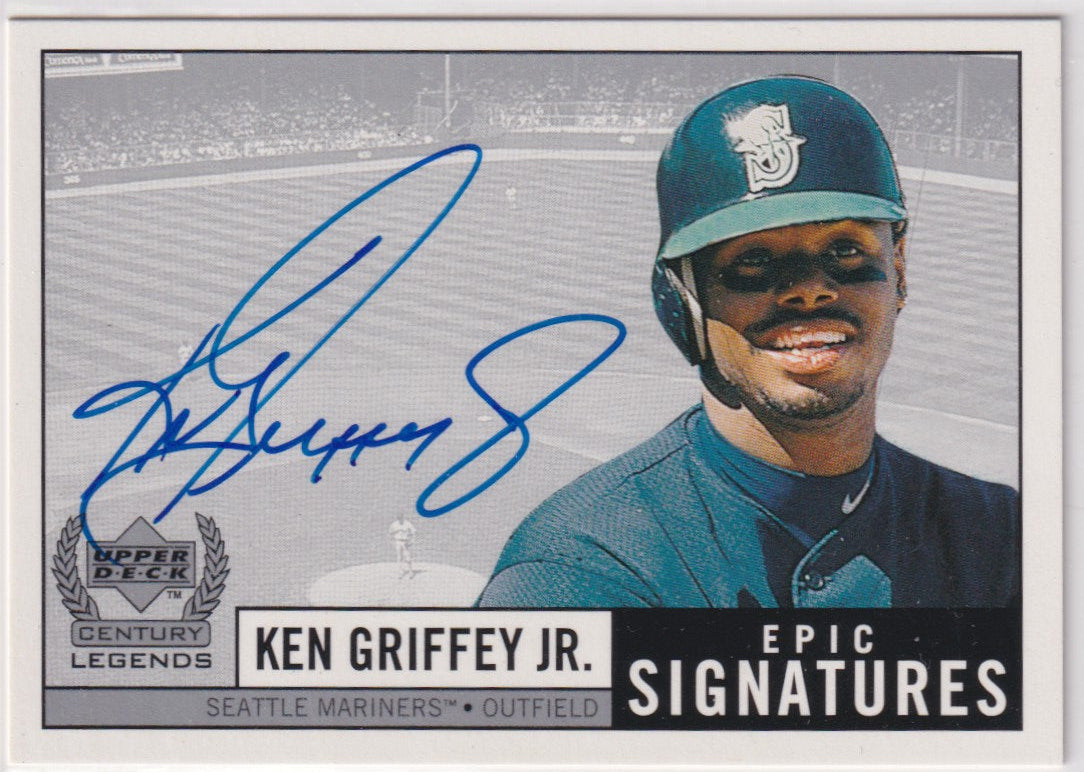 Ken Griffey Jr Autograph – 1999 Upper Deck Century Legends Epic Signatures – Hall of Fame - New England Consignment and Collectables