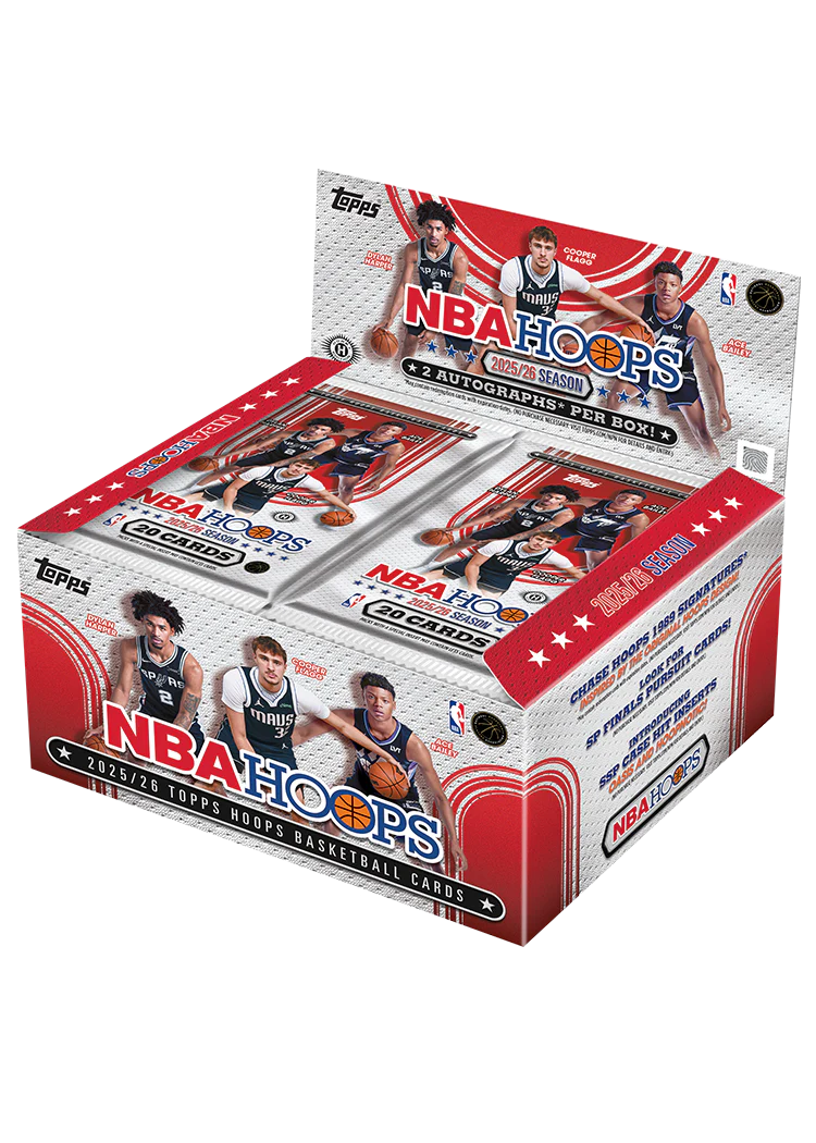 2025–26 Topps Hoops Basketball Jumbo Box with 2 autographs per box and 20 cards per pack