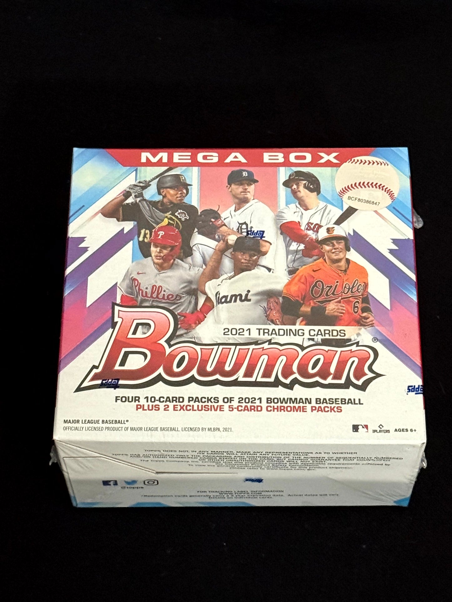 2021 Bowman Baseball Mega Box – Mojo Refractor Packs – Sealed Retail Box