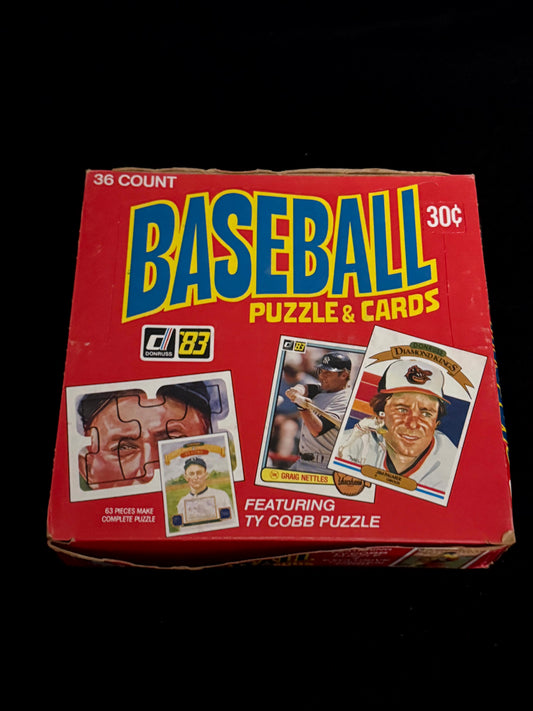 1983 Donruss Baseball Wax Box – 36 Pack Box (Unopened)