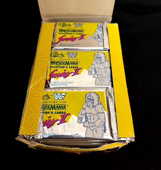 1990 Classic WWF WrestleMania Series 2 Wrestling Box – 36 Pack Box