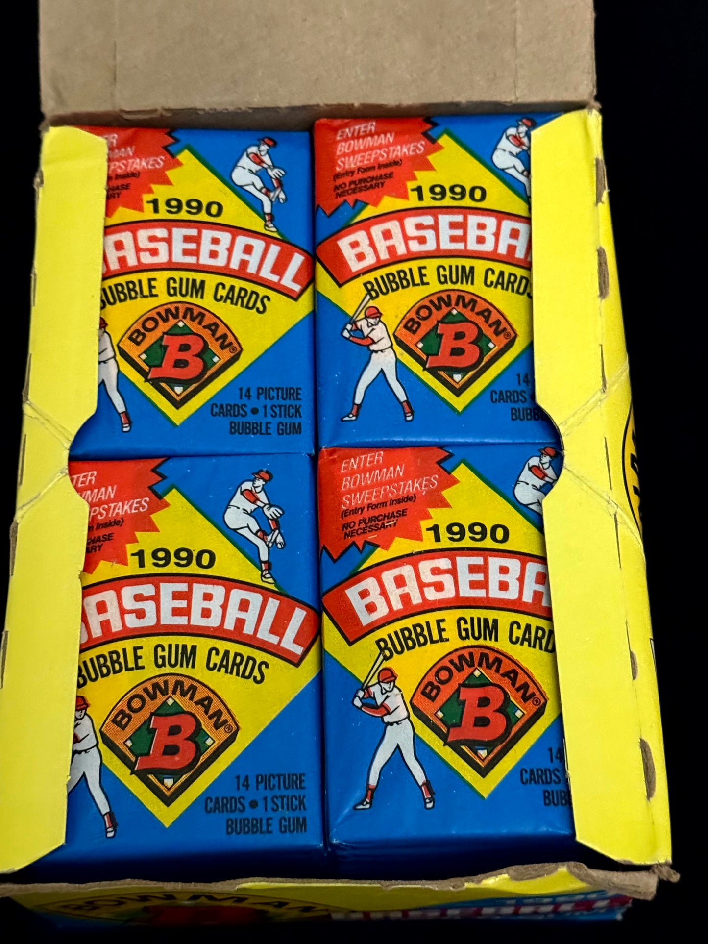 1990 Bowman Baseball Wax Box – 36-Pack Box
