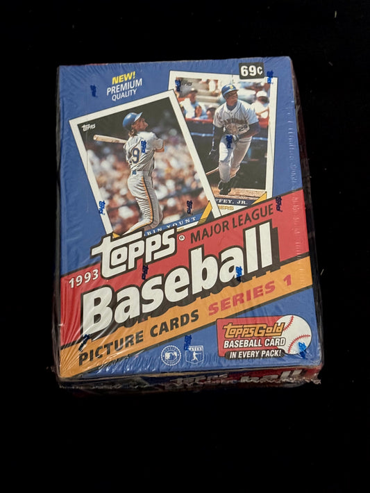 1993 Topps Series 1 Baseball Box – 36 Packs – Factory Sealed – Jeter Rookie Year