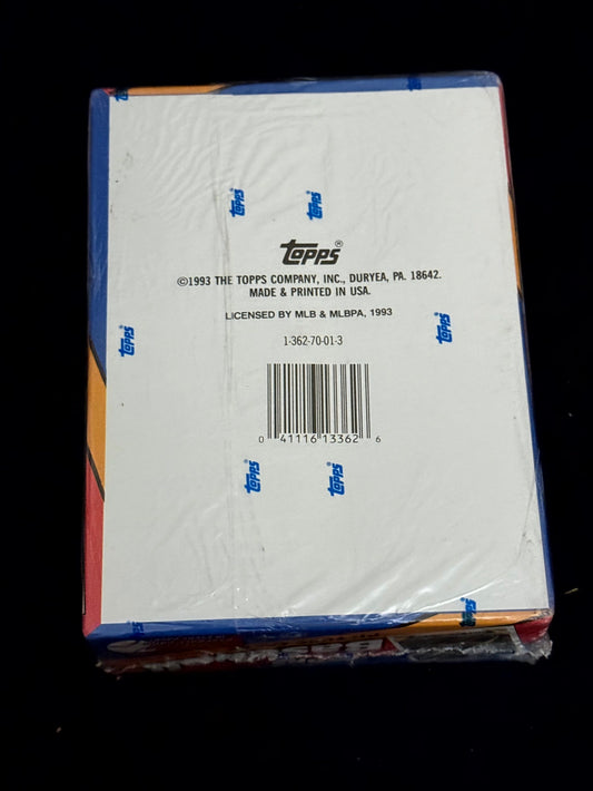 1993 Topps Series 1 Baseball Box – 36 Packs – Factory Sealed – Jeter Rookie Year