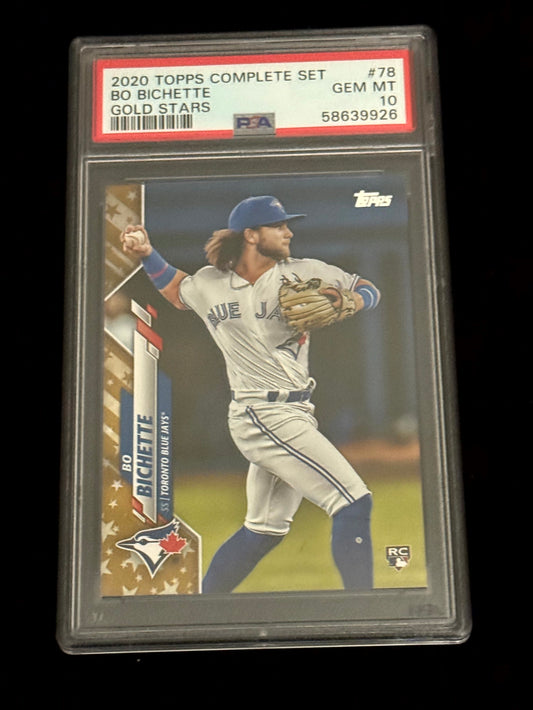2020 Topps Gold Stars Bo Bichette – Toronto Blue Jays – PSA 10